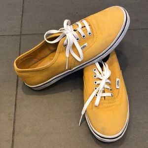 Mustard Yellow Vans size 8 (women’s)